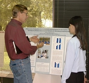 Art Stewart and Bich-Chi Do, a student from Georgia Perimeter College.