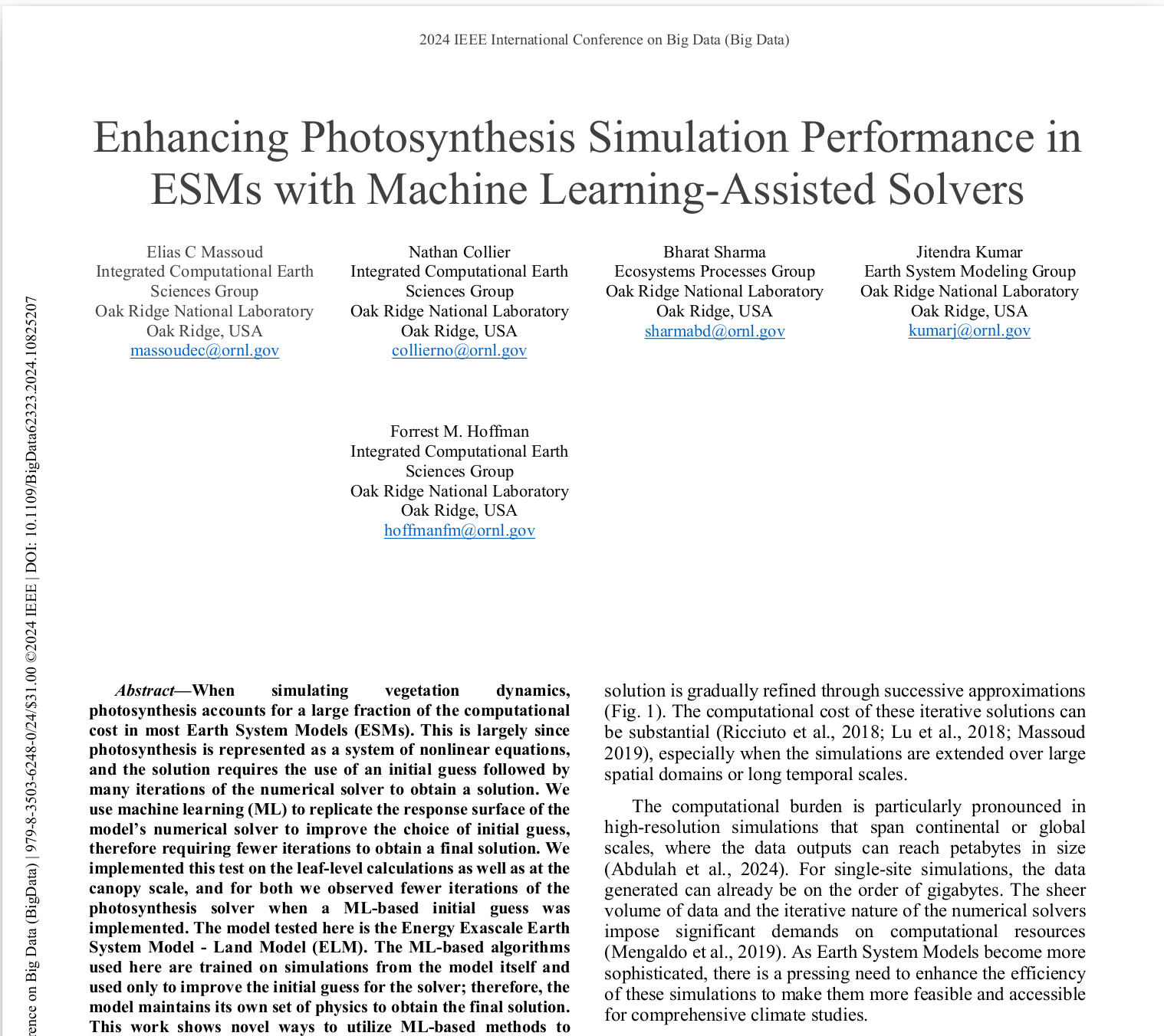 Enhancing Photosynthesis Simulation Performance Machine Learning-Assisted Solvers